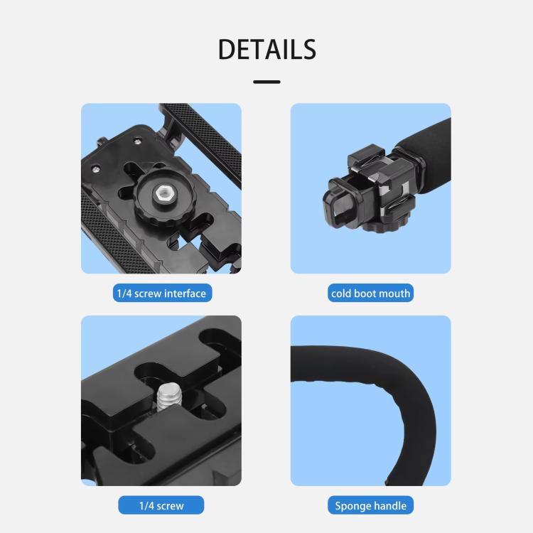 CQT U-shape Handheld Stabilizer Kit For Cinematic Shots, Wedding Videography & Daily Vlogging, For DJI Flip, For DJI Mavic 3 / Mavic 3 Pro, For DJI Air 2 / Air 2S, For DJI Air 3 / Air 3S CQT U-shape Handheld Stabilizer Kit For Cinematic Shots, Wedding Videography & Daily Vlogging, For DJI Flip, For DJI Mavic 3 / Mavic 3 Pro, For DJI Air 2 / Air 2S, For DJI Air 3 / Air 3S